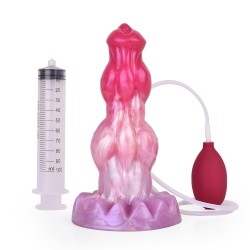 ejaculating peachy colorful realistic dildo 20