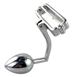 cbt ballstretcher with anal plug