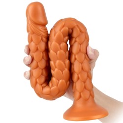 scale pattern 50 cm 19 7 inch silicone dildo